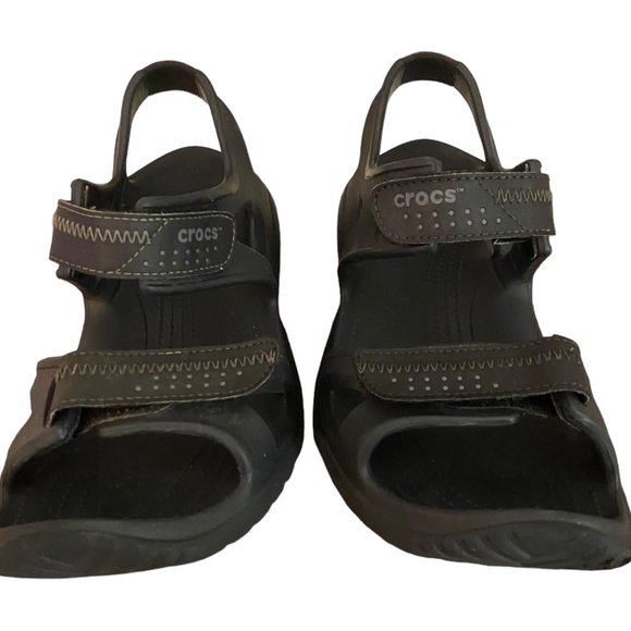 CROCS Other - Croc Shoes Men Size 11 Black Swiftwater River Sandal Comfort Outdoors Traction